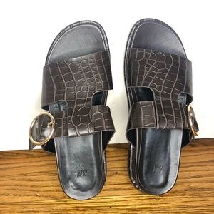 Brown Croc Sandals